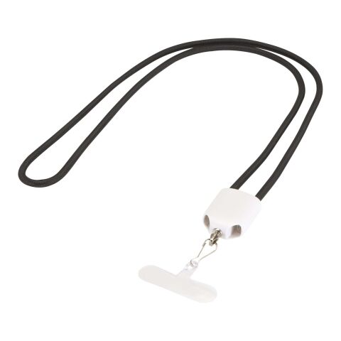 Cable de carga con cordón de plástico reciclado Ion 65 W 5 en 1 blanco