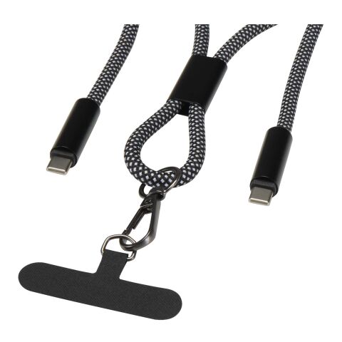 Cable de carga SMART de 65 W de RPET con cordón Negro