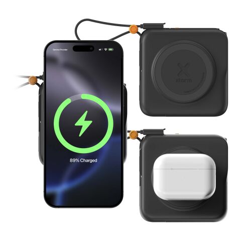 Cargador de viaje 3 en 1 de 30&nbsp;W y 10&nbsp;000&nbsp;mAh "Xtorm TravelPro" Estándar | Negro intenso | sin montaje de publicidad | no disponible | no disponible