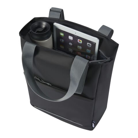 Bolsa Tote para portátil de 14&quot; de material reciclado GRS resistente al agua de 14 l &quot;Aqua&quot; Estándar | Negro | sin montaje de publicidad | no disponible | no disponible | no disponible