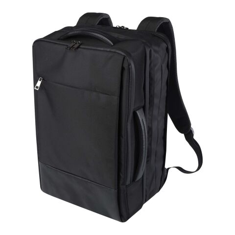 Mochila para portátil de 17&quot; expandible de material reciclado GRS de 35 l &quot;Expedition Pro&quot; Estándar | negro | sin montaje de publicidad | no disponible | no disponible | no disponible