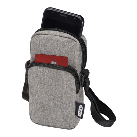 Funda para teléfono de material reciclado GRS &quot;Ross&quot; Estándar | Gris Mezcla | sin montaje de publicidad | no disponible | no disponible | no disponible