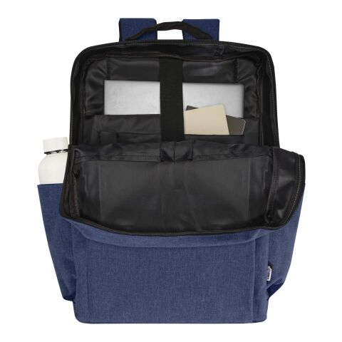 Mochila para portátil de 15" de material reciclado GRS de 15&nbsp;l "Libra" Azul marino
