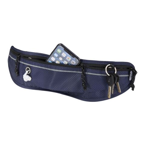 Riñonera de running de material reciclado con certificado GRS "Nomad" Estándar | Azul marino | sin montaje de publicidad | no disponible | no disponible | no disponible