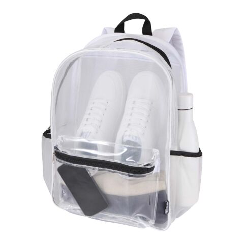 Mochila reciclada con certificado GRS de 18&nbsp;L "Mesh" Estándar | Blanco | sin montaje de publicidad | no disponible | no disponible