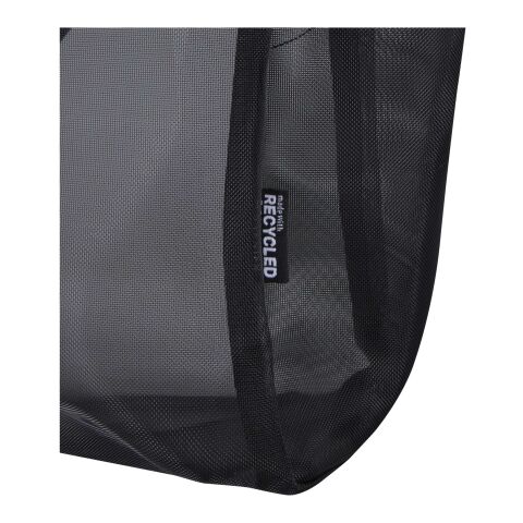 Bolsa Tote reciclada con certificado GRS de 23L "Mesh" Negro intenso