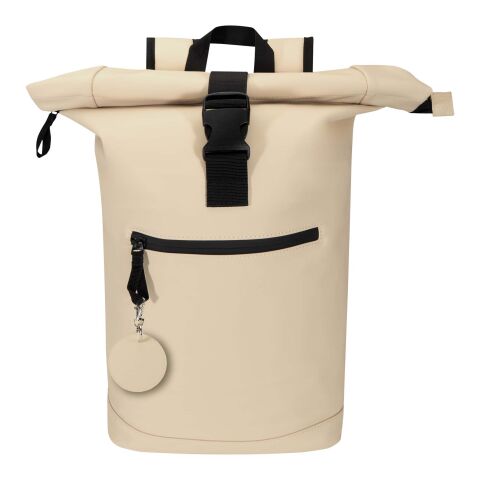 Llavero redondo reciclado con certificado GRS "Resi Plus" Estándar | Oatmeal | sin montaje de publicidad | no disponible | no disponible