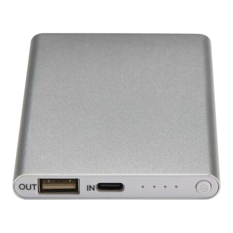 Batería externa de aluminio 4000&nbsp;mAh "Pep" Estándar | Plata | sin montaje de publicidad | no disponible | no disponible