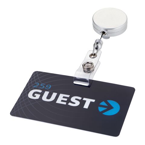 Llavero extensible Aspen Estándar | Plateado | sin montaje de publicidad | no disponible | no disponible