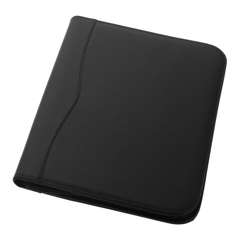 Portafolios A4 con cremallera Ebony Estándar | negro | sin montaje de publicidad | no disponible | no disponible
