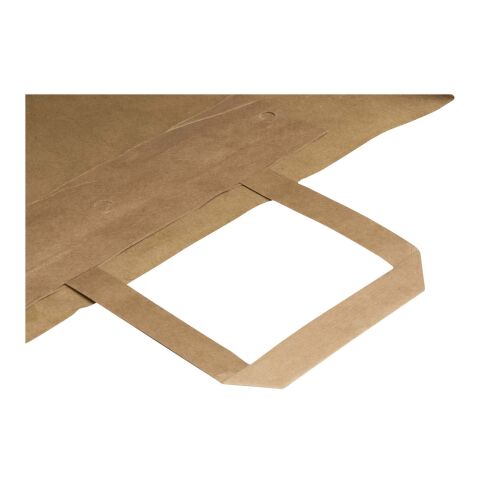 Bolsa de papel de 80-90&nbsp;g/m2 con asas planas - 32 x 17 x 39&nbsp;cm "Kraft" Marrón Kraft | sin montaje de publicidad | no disponible | no disponible