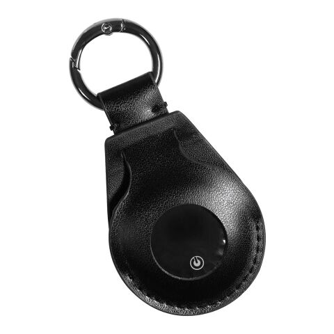 Etiqueta inteligente redonda con llavero "SCX.design A12" Negro intenso