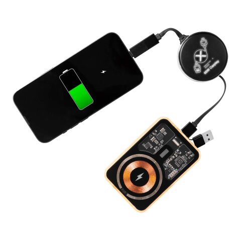 Cable retráctil 4 en 1 de 65&nbsp;W "SCX.design C42" Negro intenso | sin montaje de publicidad | no disponible | no disponible