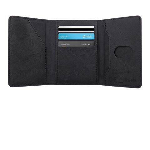 Cartera para tarjetas SCX.design A15 con localizador integrado Negro intenso