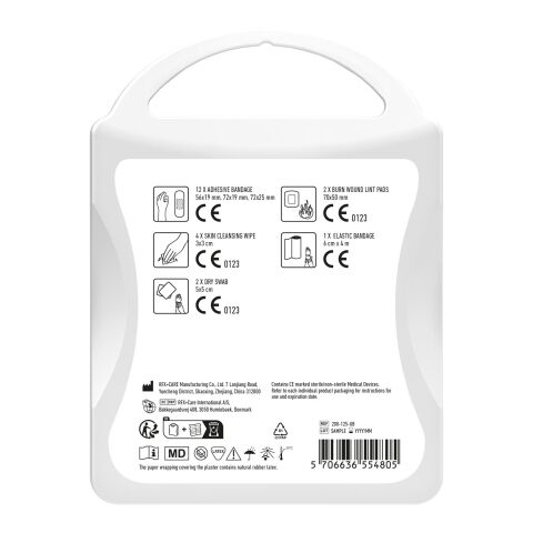 MyKit Primeros Auxilios Blanco | no disponible | Etiqueta Digital 1 color | parte frontal | 90 mm x 127 mm