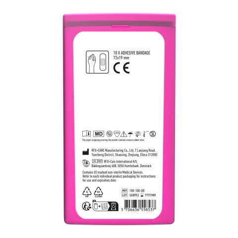 MiniKit Apósitos adhesivos Magenta | no disponible | Etiqueta Digital 1 color | parte frontal | 39 mm x 82 mm