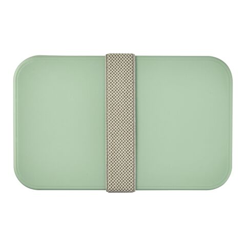 Fiambrera de doble capa &quot;MIYO Renew&quot; Blanco marfil-Verde marino-Gris piedar | sin montaje de publicidad | no disponible | no disponible