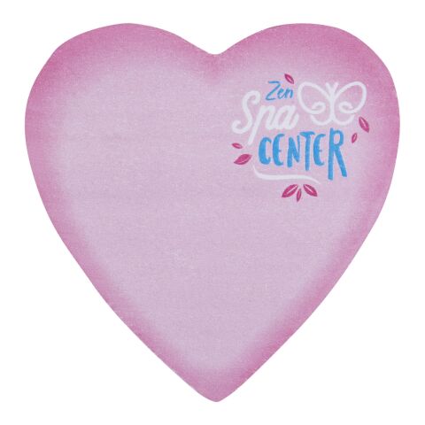 Libreta con notas adhesivas de material reciclado con forma de corazón &quot;Sticky-Mate®&quot; Blanco | sin montaje de publicidad | no disponible | no disponible