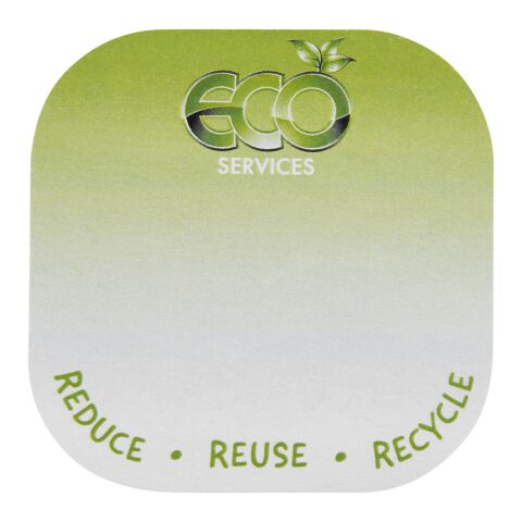 Libreta con notas adhesivas de material reciclado con forma de flecha &quot;Sticky-Mate®&quot; Blanco | sin montaje de publicidad | no disponible | no disponible