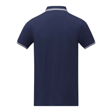 Polo de manga corta con ribete para hombre &quot;Amarago&quot; Estándar | Azul profundo | XL | sin montaje de publicidad | no disponible | no disponible | no disponible