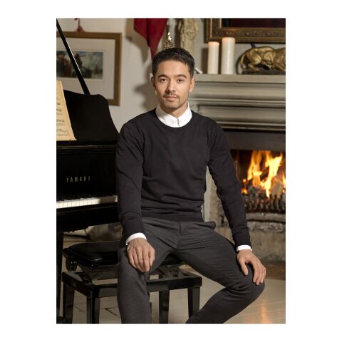 Jersey de cuello redondo para hombre &quot;Merrit&quot; Negro | XS | sin montaje de publicidad | no disponible | no disponible | no disponible