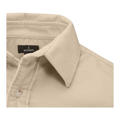 Camisa unisex de pana "Alum" Oatmeal | XL | sin montaje de publicidad | no disponible | no disponible