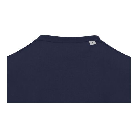 Camiseta orgánica unisex de 200 g/m² con certificado OCS de manga corta y cuello de pico "Balfour" Azul marino | XXS