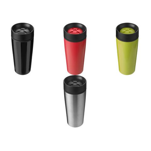 Taza térmica, 450 ml. negro | sin montaje de publicidad | no disponible | no disponible