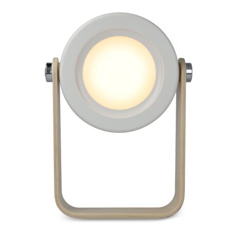 Lámpara LED multifunción Coollux con mango de bambú Blanco