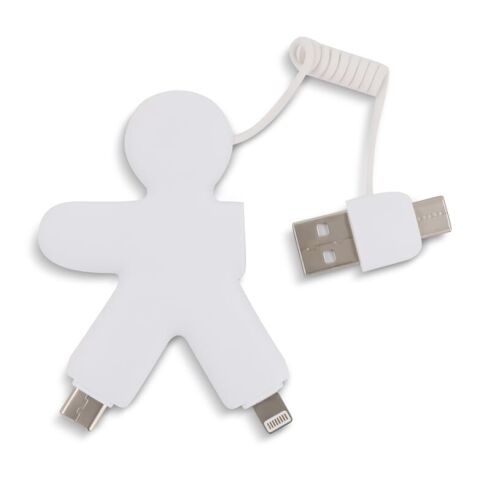 2064 | Xoopar Buddy Eco GRS Charging Cable Blanco | sin montaje de publicidad | no disponible | no disponible | no disponible