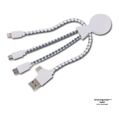 2081 | Xoopar Mr. Bio Charging cable Blanco | sin montaje de publicidad | no disponible | no disponible | no disponible
