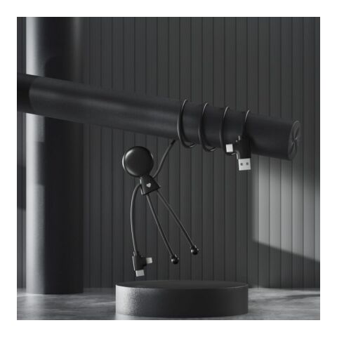 2089 | Xoopar Mr. Bio Long Power Delivery Cable with data transfer Negro intenso | sin montaje de publicidad | no disponible | no disponible | no disponible