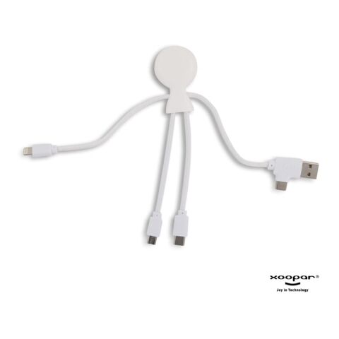 2099 | Xoopar Mr. Bio Smart Charging cable with NFC Blanco | sin montaje de publicidad | no disponible | no disponible | no disponible