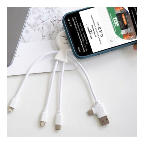 2099 | Xoopar Mr. Bio Smart Charging cable with NFC Blanco