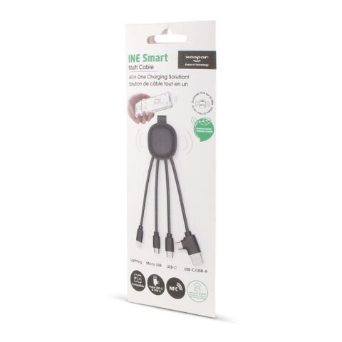 4000 | Xoopar Iné Smart Charging cable with NFC Negro | sin montaje de publicidad | no disponible | no disponible | no disponible