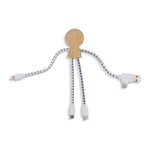 Xoopar Mr. Bio Bamboo Charging Cable Natural | sin montaje de publicidad | no disponible | no disponible | no disponible