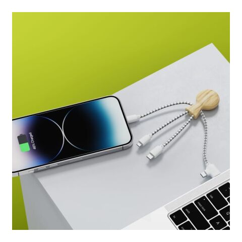 Xoopar Mr. Bio Bamboo Charging Cable Natural | sin montaje de publicidad | no disponible | no disponible | no disponible