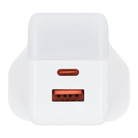 Adaptador de corriente Xoopar ICE-G de 65 W con GaN y enchufe británico Blanco
