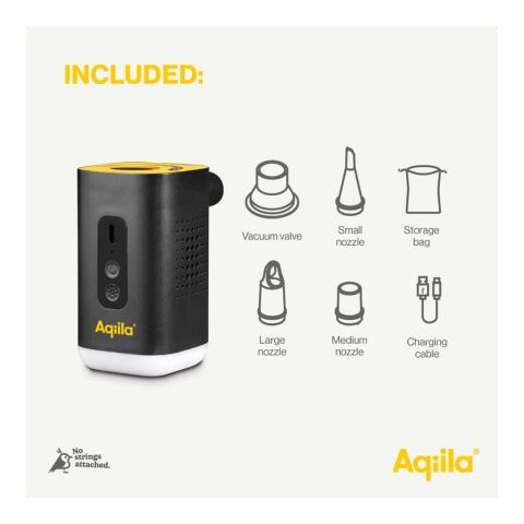 Bomba de aire eléctrica inalámbrica Aqiila Airbird C2 Negro | sin montaje de publicidad | no disponible | no disponible