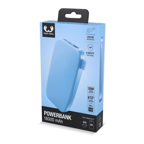 2PB18100 | Fresh 'n Rebel Powerbank 18000mAh USB-C Fast Charging 20W azul claro | sin montaje de publicidad | no disponible | no disponible