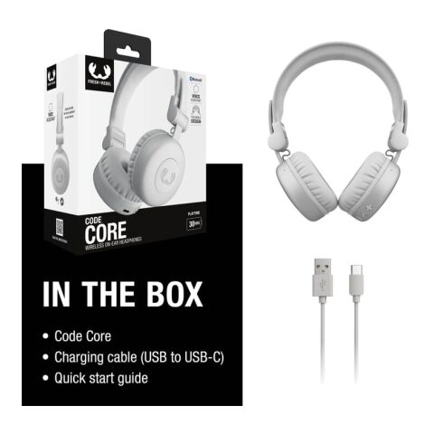 3HP1000 I Fresh 'n Rebel Code Core-Wireless on-ear Headphone gris claro | sin montaje de publicidad | no disponible | no disponible