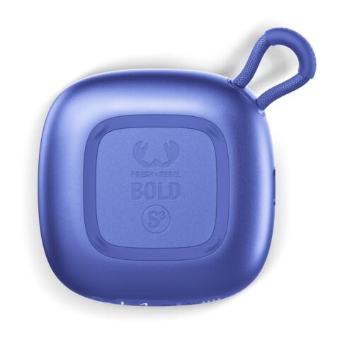 Altavoz Bluetooth resistente al agua Fresh n Rebel Bold S3 Azul / Blanco | Transferencia digital | top | 40 mm x 40 mm