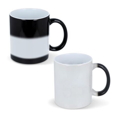 Taza mágica Oslo subli 300ml Negro-Blanco | sin montaje de publicidad | no disponible | no disponible | no disponible