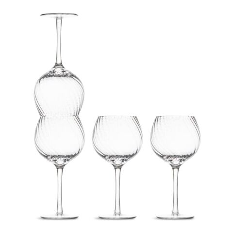 Byon Opacity set de 4 copas con elegante diseño de cristal 470ml Transparente | sin montaje de publicidad