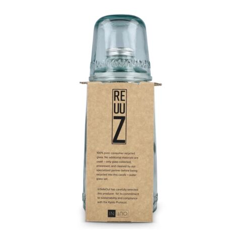 Juego de vasos de vidrio reciclado InSideOut ReuuZ 1 l Transparente