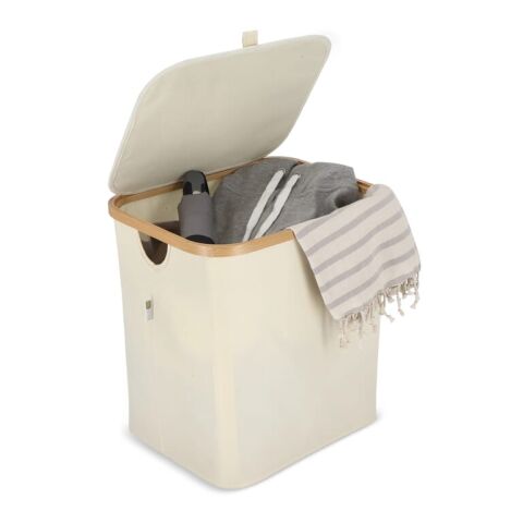 Cesta plegable InSideOut con tapa Sogne 40,5 x 33 x 42cm Ecru | sin montaje de publicidad | no disponible | no disponible