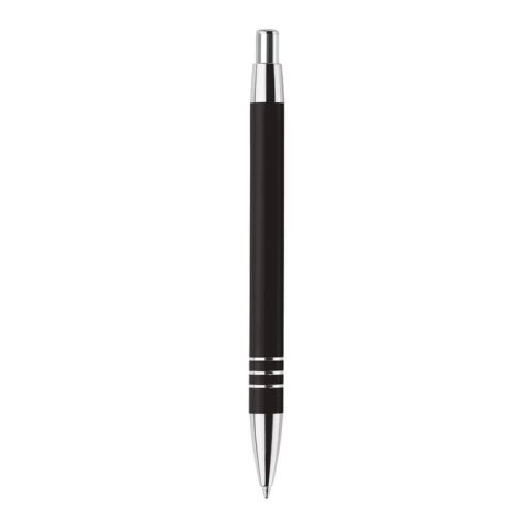 Bolígrafo en tubo de metal Negro intenso | Tampografía 1 color | parte superior del tubo | 15 mm x 50 mm | no disponible