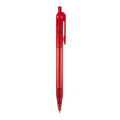 Bolígrafo Futurepoint Transparente Rojo / Blanco-Rojo / Blanco | Impresión De Pantalla 1 color | 270 grados del clip | 50 mm x 25 mm | no disponible