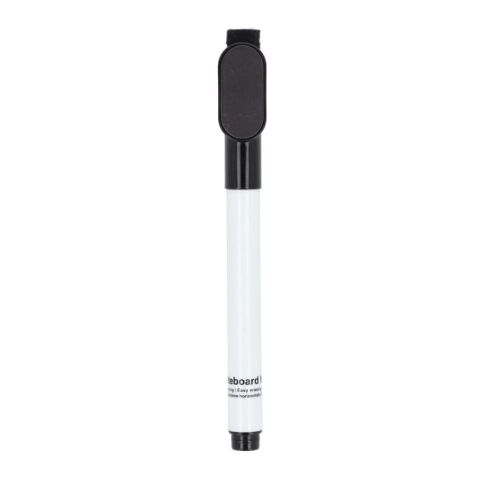 Rotulador para pizarra blanca con imán y limpiador Negro