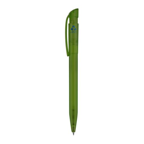 Bolígrafo S45 R-PET transparente Verde-Verde | Impresión De Pantalla 1 color | 270 grados del clip | 45 mm x 25 mm | no disponible